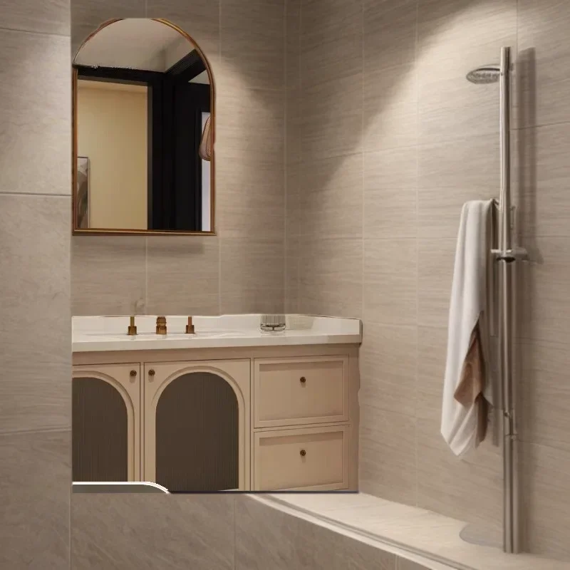 

bath furniture Luxury Cabinet Column Storage Shelf Vanity Towel Small Closet Double Washbasin Sink Repisa Flotantes Para Pared