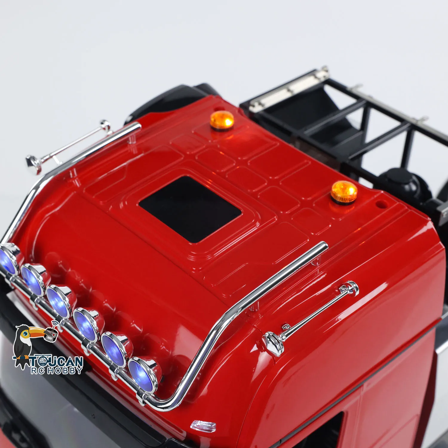 LESU 1/14 RC Metalowy Ciężarówka Traktor 8x8 RTR do Modelarstwa Radiowego DIY, Model Samochodu z Blokadą Mechanizmu Różnicowego, Stelaż, Światła, Dźwięki