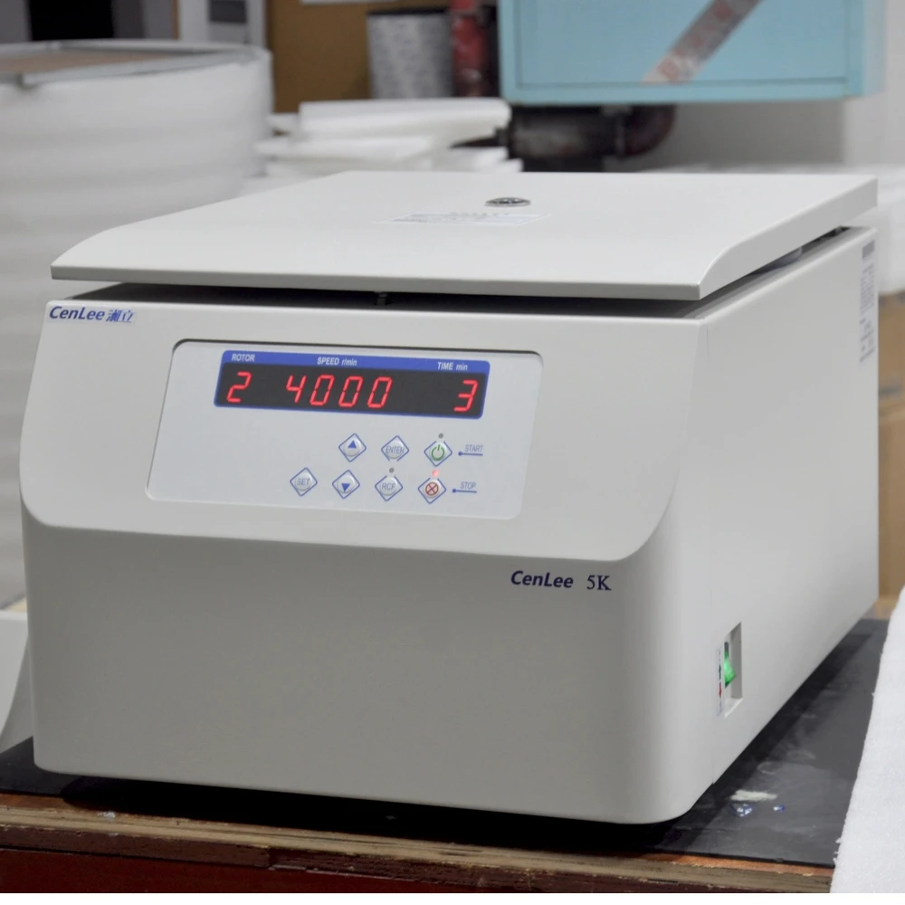 Cenlee5K 4x500ml 5000rpm Benchtop Low Speed Large Capacity Centrifuge Swing Horizontal Rotor for Clinical Medicine Centrifuga