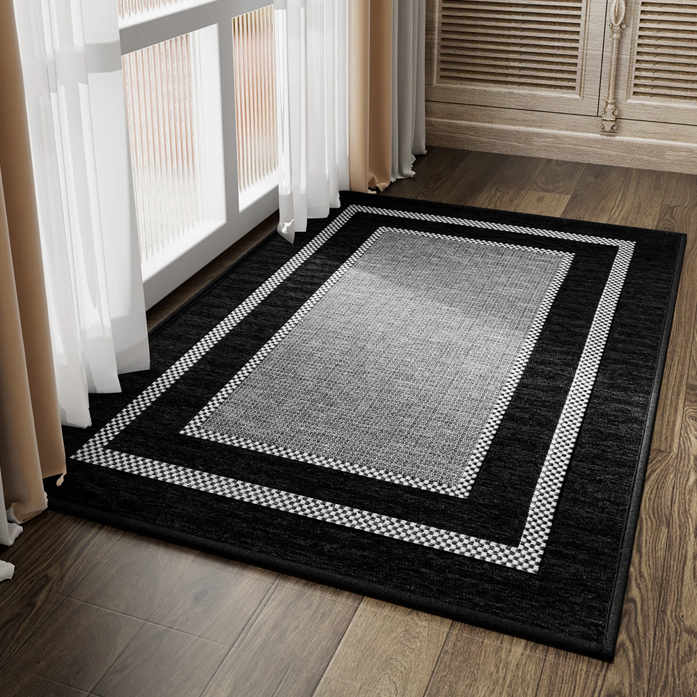 Indoor Rugs Entrance Door Mats Washable Non-Skid Natural Rubber Floor Rug Welcome Mat For Front Door Non-slip Absorbent Carpet