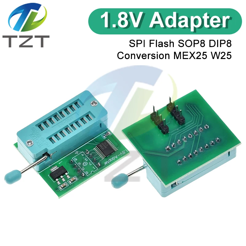 Адаптер 1,8 В для iphone или материнской платы 1,8 В SPI Flash SOP8 DIP8 W25 MX25 для программаторов TL866CS TL866A EZP2010 EZP2013 CH341