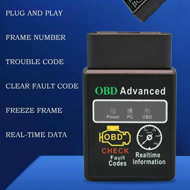 Car OBD2 Scanner Elm327V1.5 Code Reader Automotive Fault Detector OBDII Diagnosis Scanner For Android Windows IOS