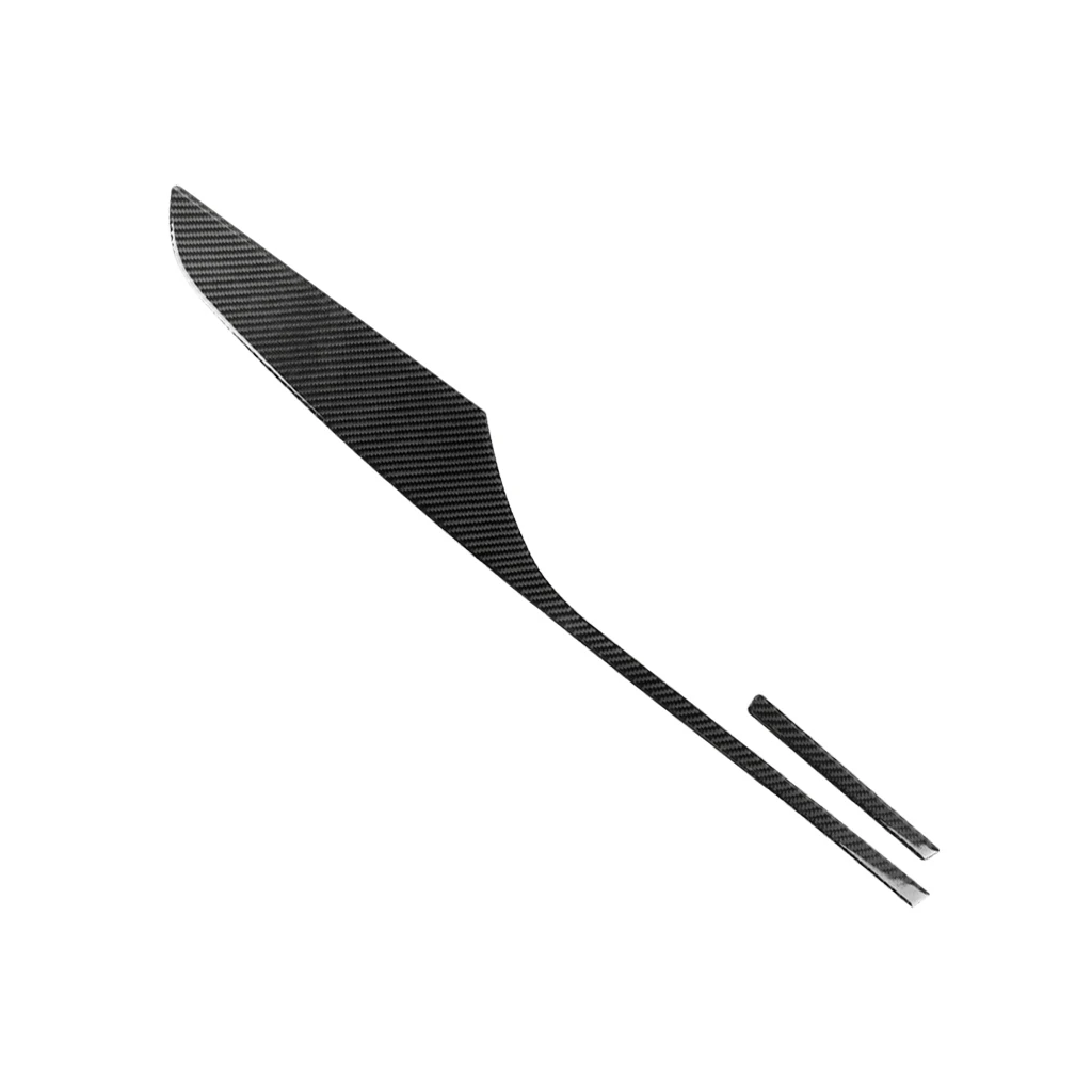 For Audi  A6 C7 Accessories Carbon Fiber Modification Interior Car Dashboard Co Driver Decorative Strip Cover Trim Sticker