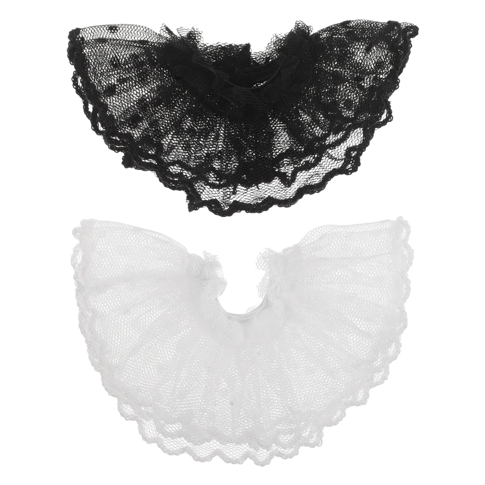 2Pcs Lace Tulle Skirts for Miniature Soft Material Handmade Half Skirt Perfect for Creative Play Baby Outfits