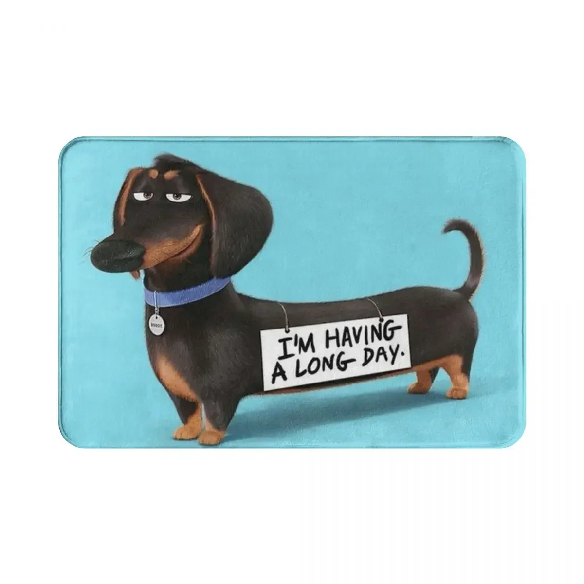 Dachshund Dog Funny Pupy Doormat Rug carpet Mat Footpad Polyester Non-slip dust-proo Corridor Kitchen Bedroom balcony toilet