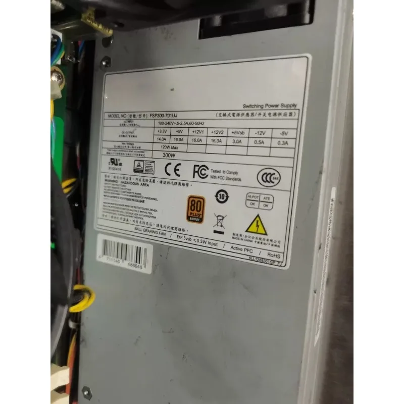 C6640-0040 FSP300-701UJ 300W Industrial ATX Power Supply For Industrial Computer