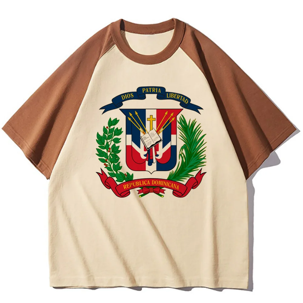 Dominican Republic t shirt women active wear printed design tshirt female manga y2k clothes