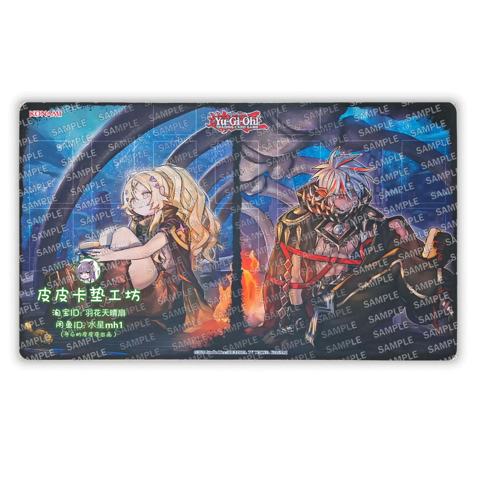 

600X350X2Mm Diy Yu-Gi-Oh! Incredible Ecclesia The Virtuous Card Battle Mat Ygo Single Player Board Game Card Battle Card Pad