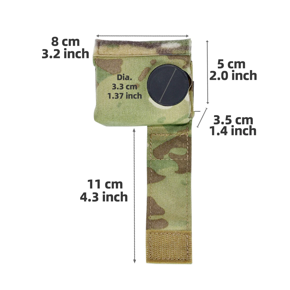 Tactical Style Chest Molle Mounted Action Camera Bag Specifically Designed For Molle Vest Backpack