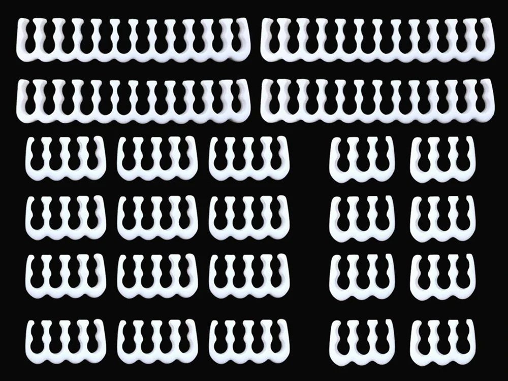 24PCS/Set PP Cable Comb/Clamp/Clip/Organizer/Dresser for 3.0-3.6mm PC Power Cables Wiring 6/8/24 Pin Computer Cable Manager