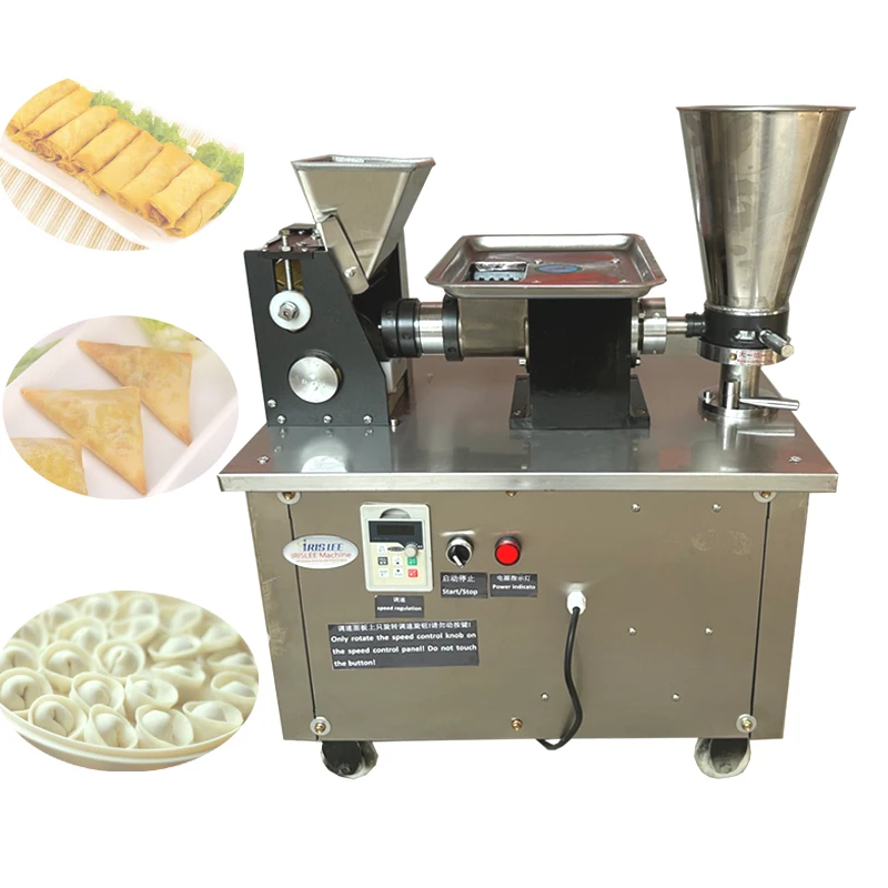 Automatic Samosa Machine Spring Roll Empanada Wrapper Bun Maker 110v/220v Dumpling Gyoza Wonton Making Machine