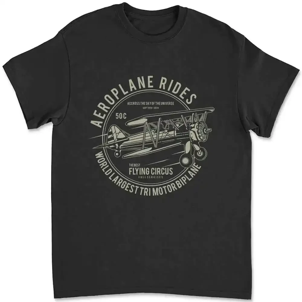 Airplane Rides Worlds Largest Bi Plane T-shirt UQK0