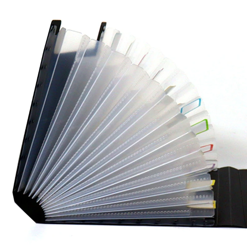 Multi-layer File Folder Small Receipt for Case A6 Accordion Folder Large Capacity Waterproof Sticky Index Tabs Included