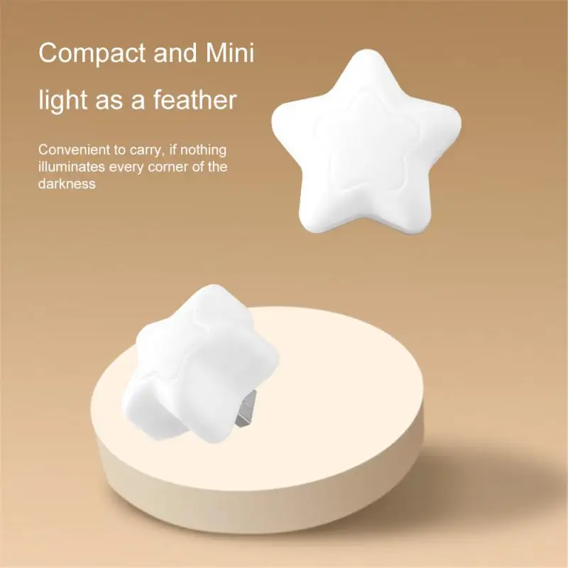 Star Shape USB Plug Lamp LED Night Lights Bedside Wall Lamp Mini Cartoons Sleeping Light Nursery Children's Bedroom Lamp