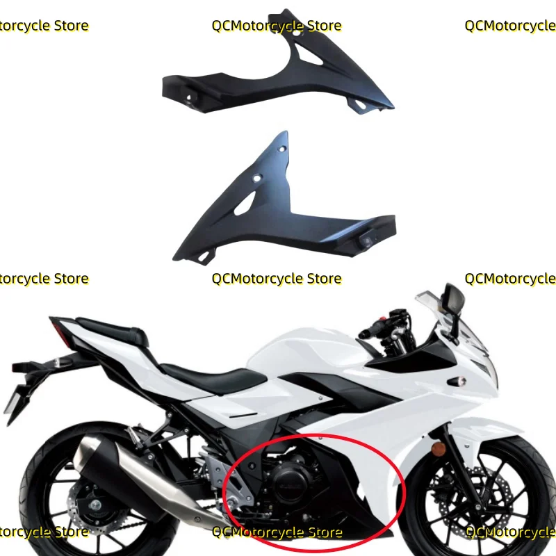 Lower Engine Fairing Side Panels Exhaust Shield Plate Bottom Belly Cover Fit For SUZUKI GSX250R GSX-250R GSXR250 2017-2024