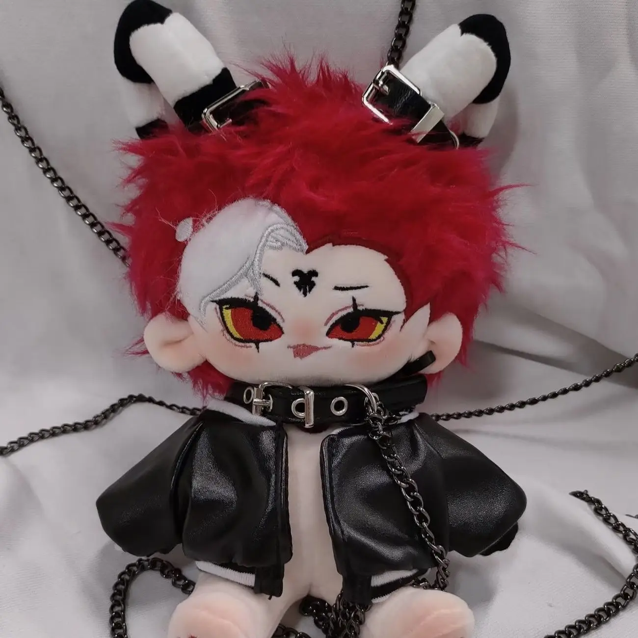 

20cm Anime Hazbin Helluva Boss Blitzo Buckzo Dress Up Plushie Doll Blitzø Plush Body Doll Clothes Cosplay Doll Figures Toys