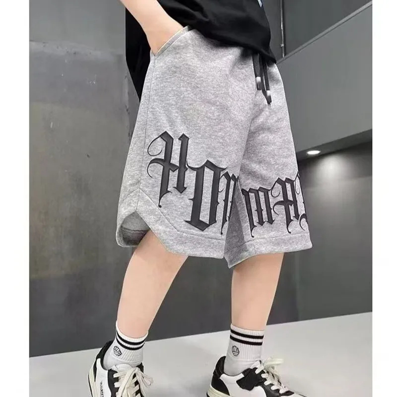 Boys Summer Pants Thin Pure Cotton Split Pants 2025 Summer New Children's Baby Korean Edition Work Shorts Trendy