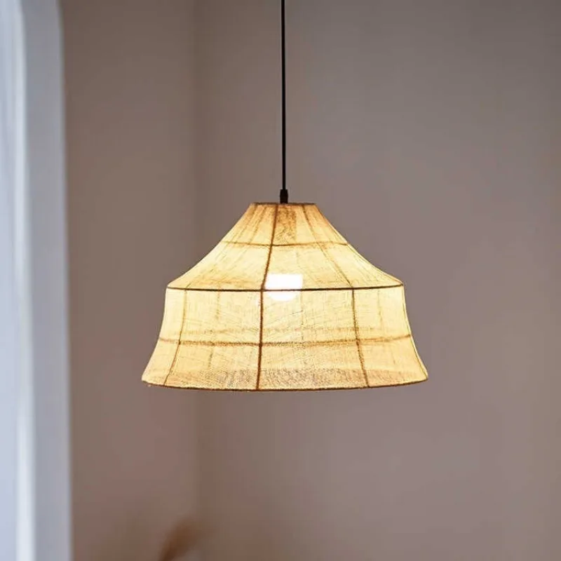 

Spot wabi-sabi wind restaurant chandelier fabric hotel teahouse homestay tea room zen Japanese retro lamp vine