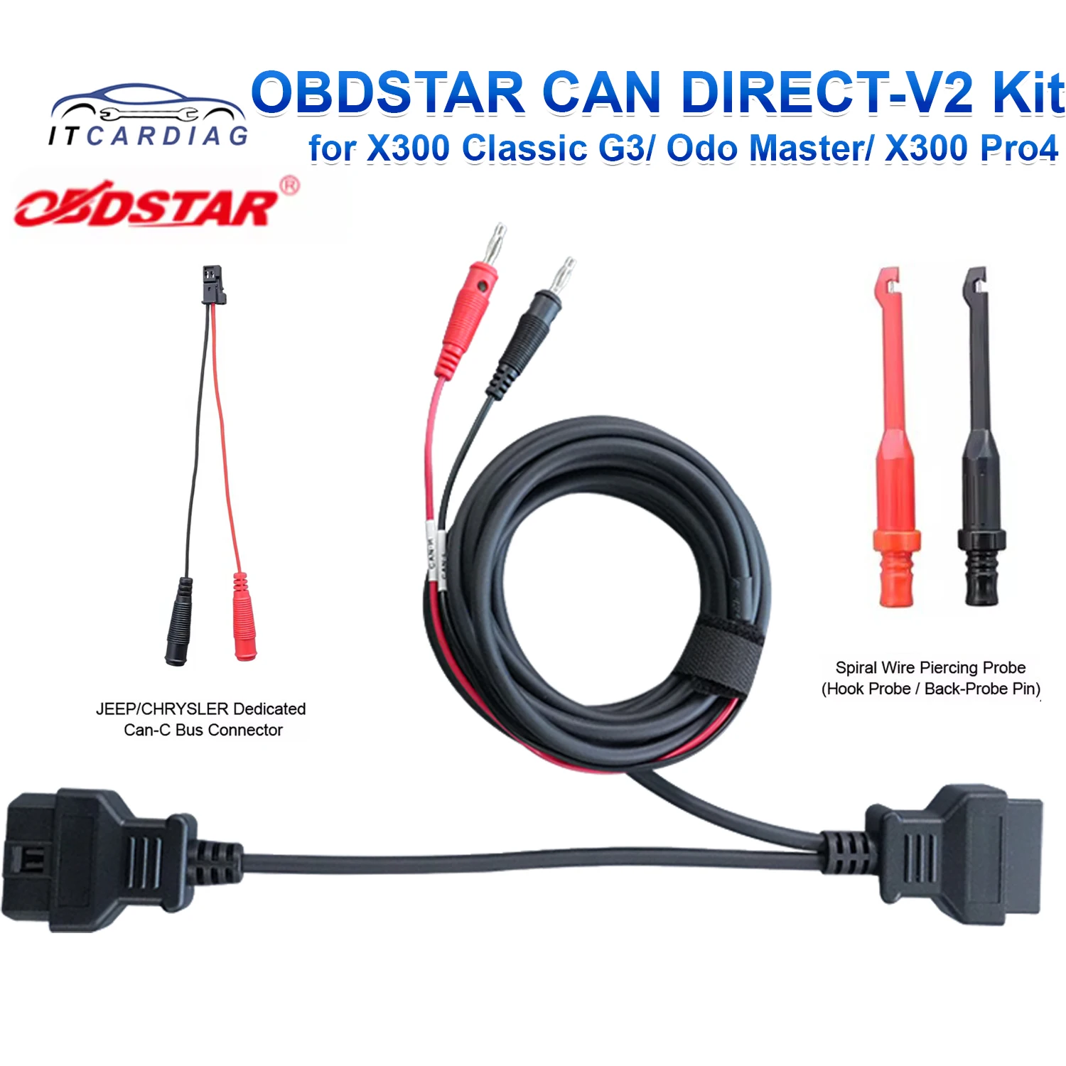 OBDSTAR CAN DIRECT-V2 Kit for X300 Classic G3/ Odo/Master/ X300 Pro4 For Bypassing Gateway Modules For Vehicles from 2018 onward