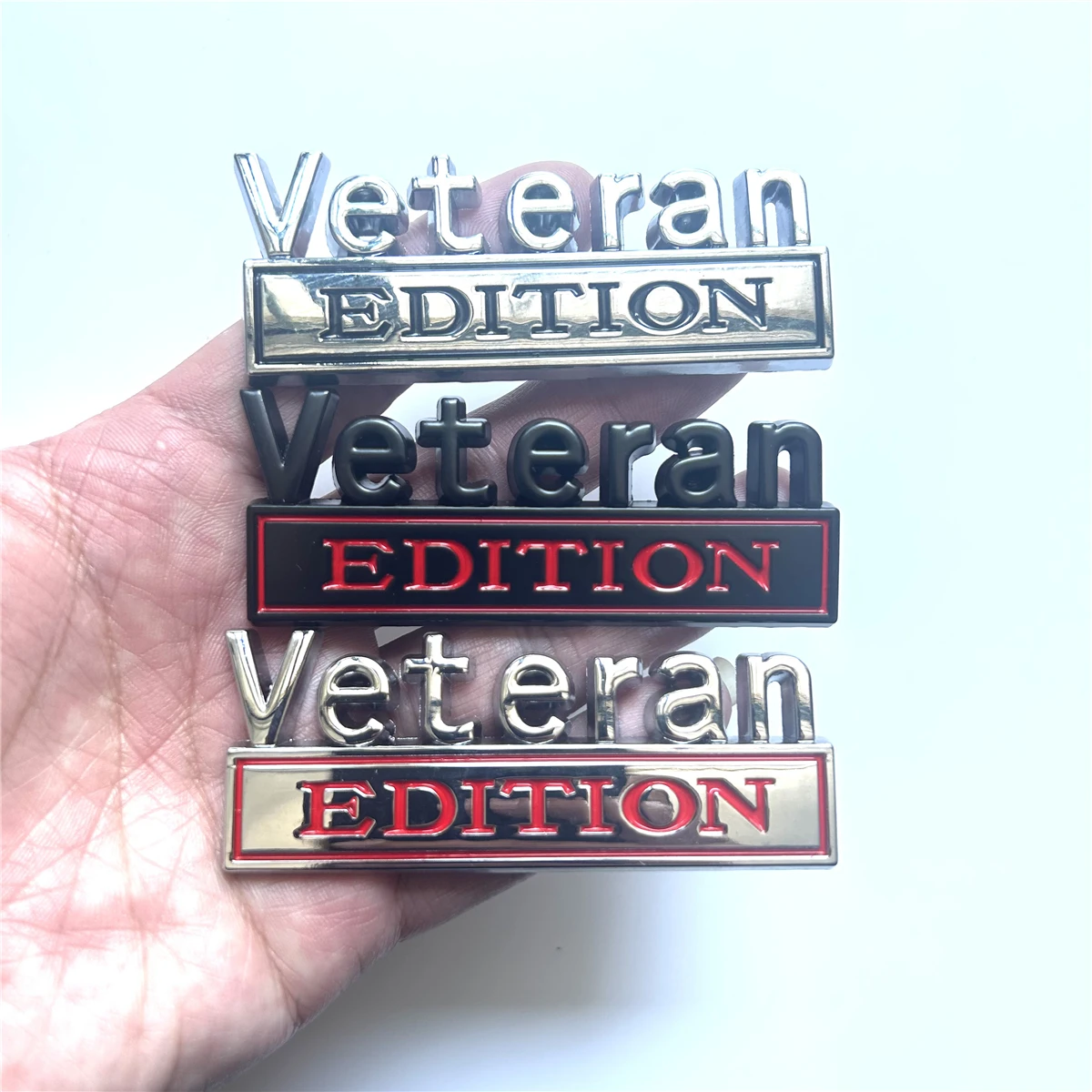 

Стайлинг автомобиля 3D Veteran Edition металлический хромированный цинковый сплав клейкая эмблема декоративный значок забавная наклейка автоаксессуар
