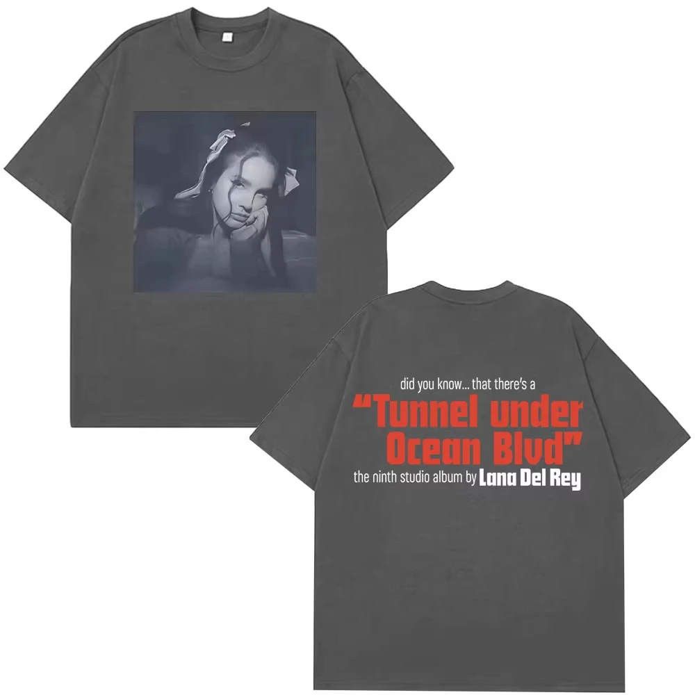 المحيط أفينيو نفق ميرش الجمالية تي شيرت 2025 الصيف الرجال والنساء تي شيرت موضة لانا ديل ري تي شيرت ريترو Y2k #2