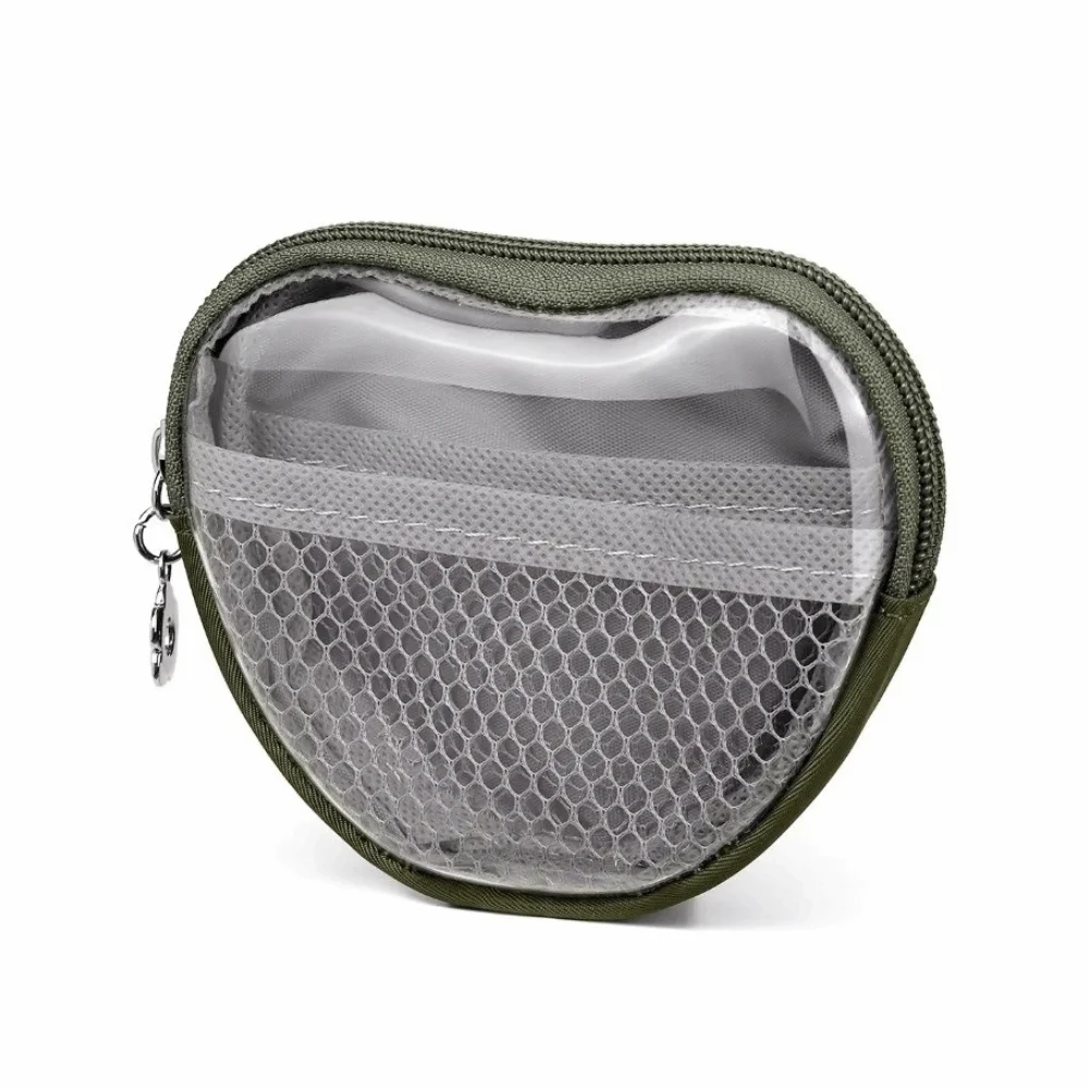 PVC Material Transparent Storage Bag Heart Shape Zipper Waterproof Toiletry Bag Cosmetic Bag Hard Shell Makeup Bag Organizer