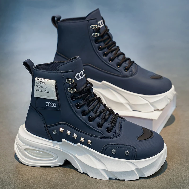 Herren Leichte Ganzjahres-High-Top Outdoor-Stiefel, Outdoor-Freizeitschuhe, Laufschuhe für Männer – Detail 3