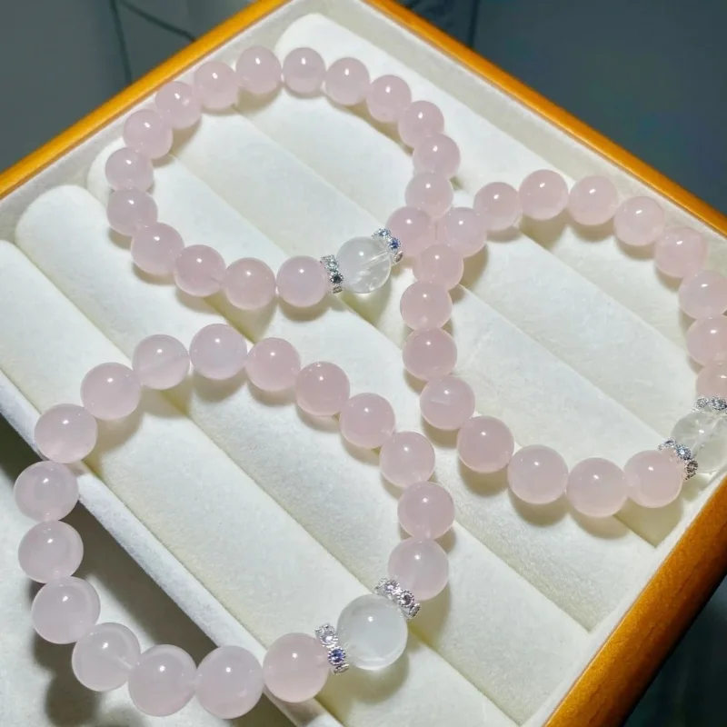 Natural , gentle pink women, elastic bracelet jewelry
