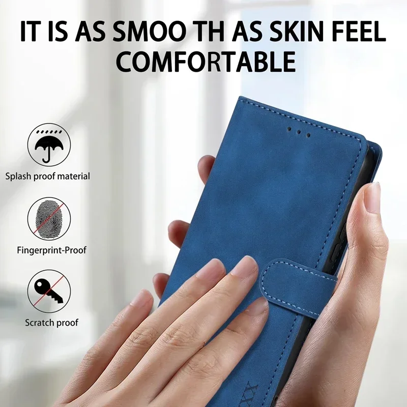 Magnetyczne skórzane etui z klapką dla Samsung Galaxy A05s A06 A13 A14 A15 A16 A32 A34 A35 A52 A53 A54 A55 Note20 Ultra 10 Lite 9