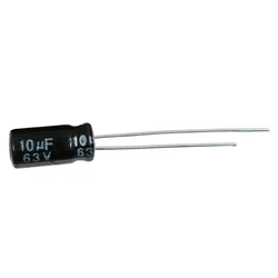 20 Stuks Higt Kwaliteit 63v10uf 63V 10Uf 5*11Mm Laag Esr/Impedantie Hoogfrequente Aluminium Elektrolytische Condensator 63V 10Uf 5*11Mm