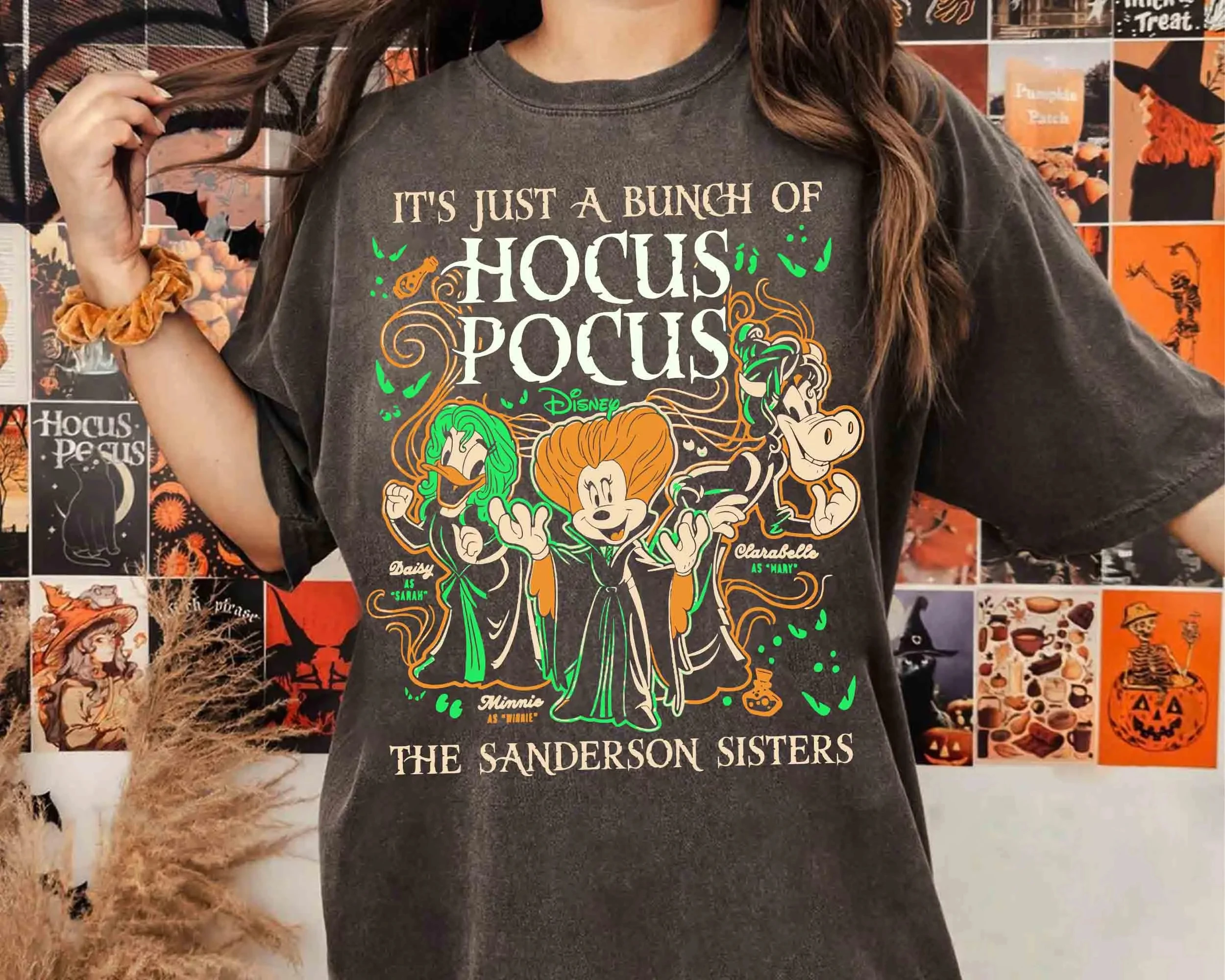 

Just A Bunch Of Hocus Pocus Minnie Daisy Clarabelle Shirt Hocus Pocus Sanderson Sisters Shirt Disney Witch Movie Tee