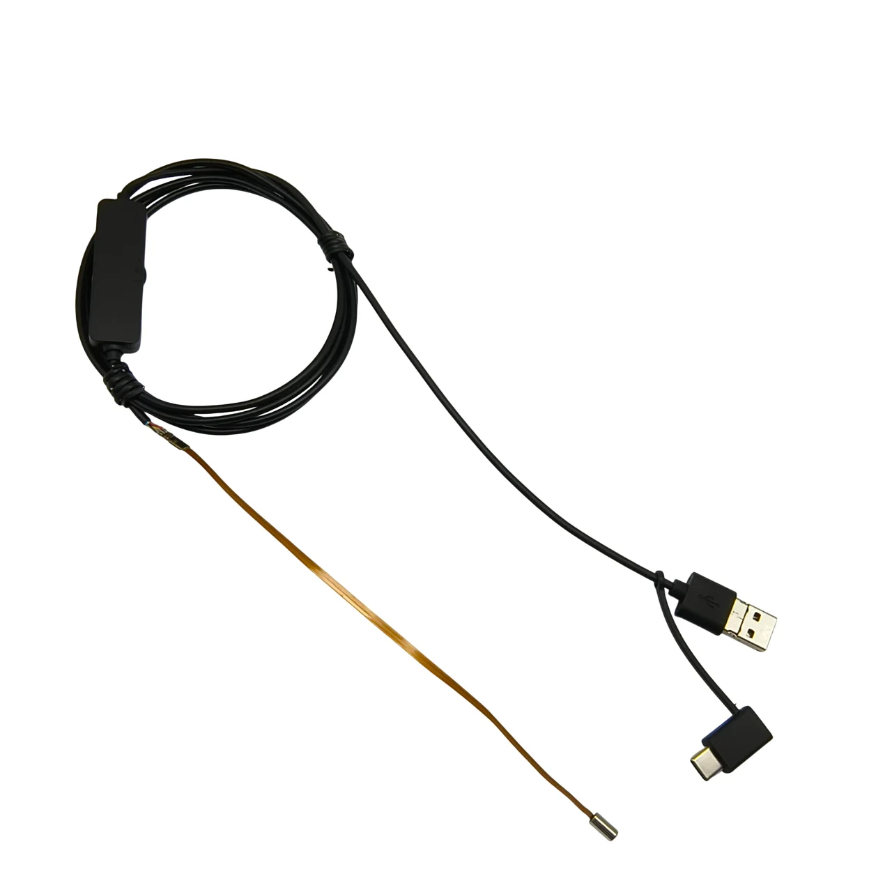 1MP 3.9 มม. FPC สายเคเบิลแบบยืดหยุ่น endoscope 3-in-1 สาย FOV88 USB กล้อง endoscope อุตสาหกรรม EZ-EN39L-S