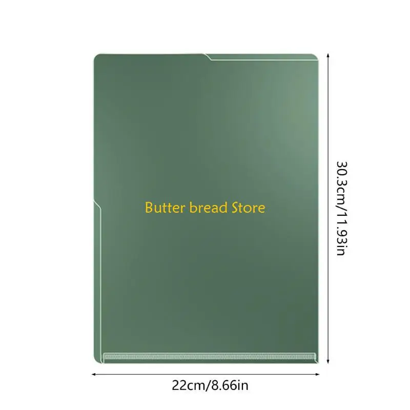 W89C 5pcs Libro transparente Cubierta papel mangas plástico Archivo plástico Top y lateral billeteras plástico para