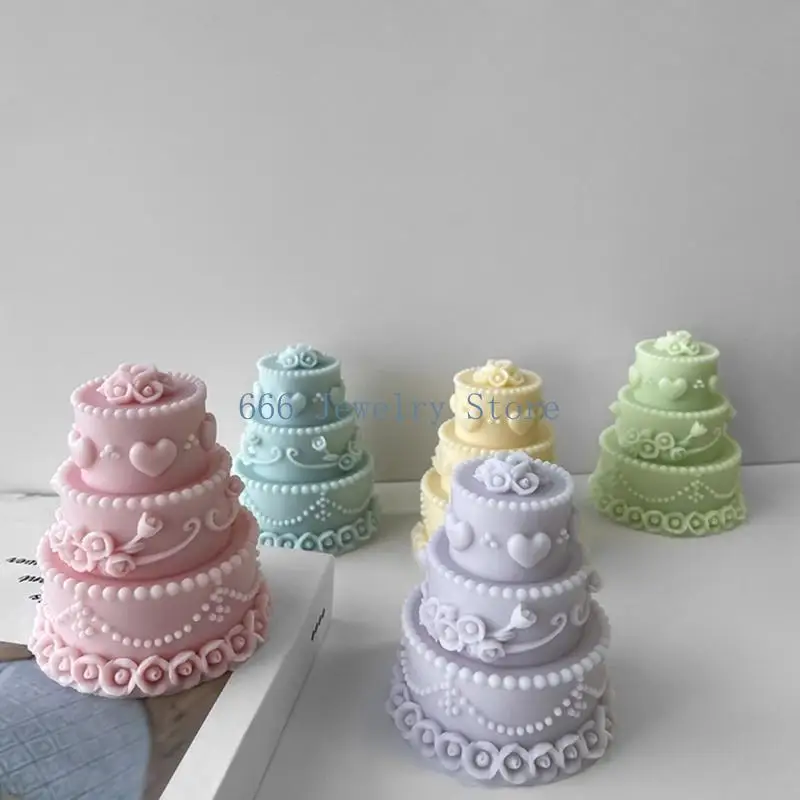 F2TD Multilayer Cake Mold Scented Ornament Mould Baking Tool Nonstick