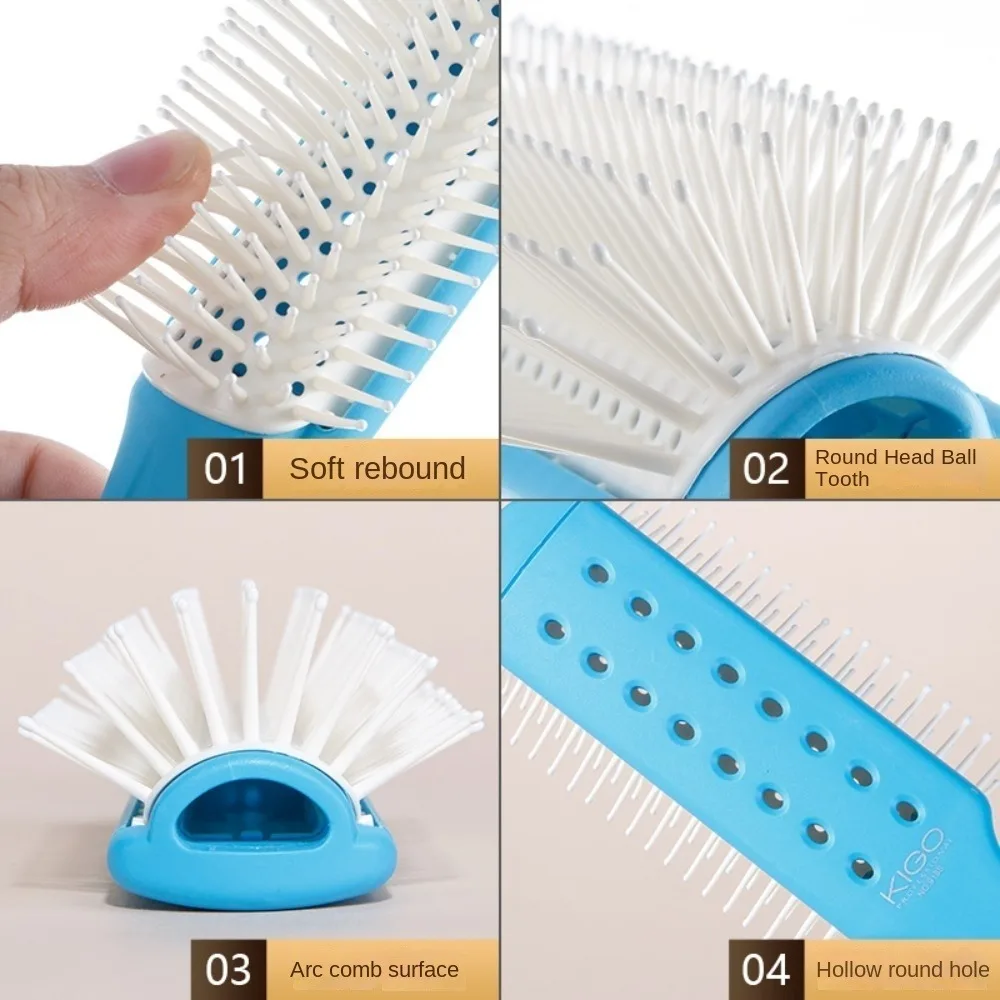 

Handle Hollow Air Comb Anti Static Scalp Massage Portable Comb Hairdressing Blood Circulation Smoothly Hollow Hair Brush Student