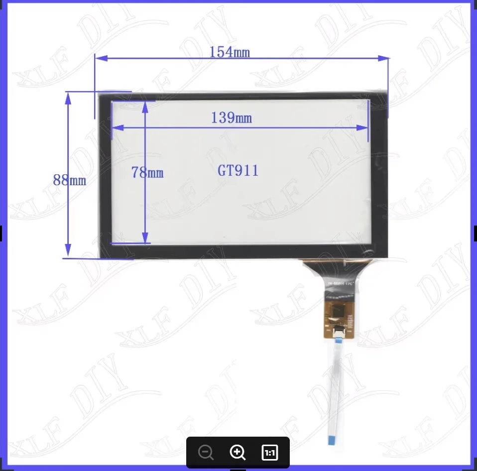 

ZhiYuSun Бесплатная доставка YH-8894V4 154*88совместимое 6,2-дюймовое емкостное стекло экрана для GPS АВТОМОБИЛЯ 154 мм * 88 мм GT911