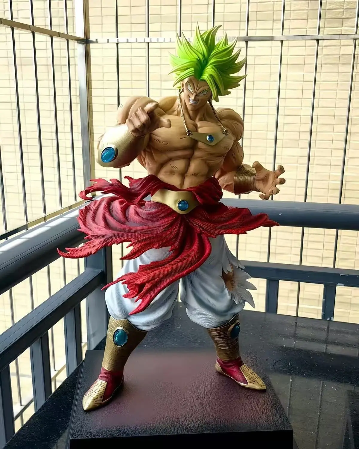 Dragon Ball Z Broly Anime Figure GK Ssj3 Broli Super Saiyan PVC Action Figurine 21cm/8.27 inch Statue Collection Model Toy Gift view 4