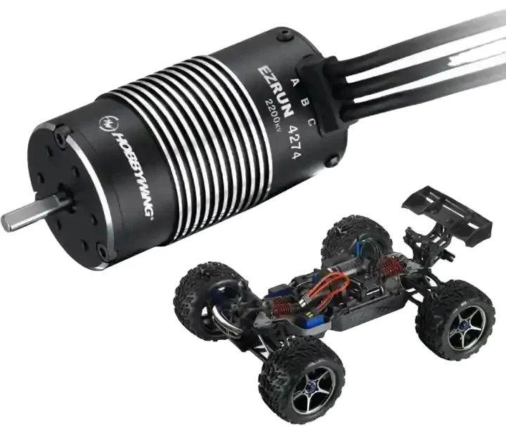 Hobbywing EZRUN 4274 2200KV/4268 2600KV 2S-6S 4-Poles High Frequency Senseless For 1/8 RC Toy Car Monster Truck Brushless Motor