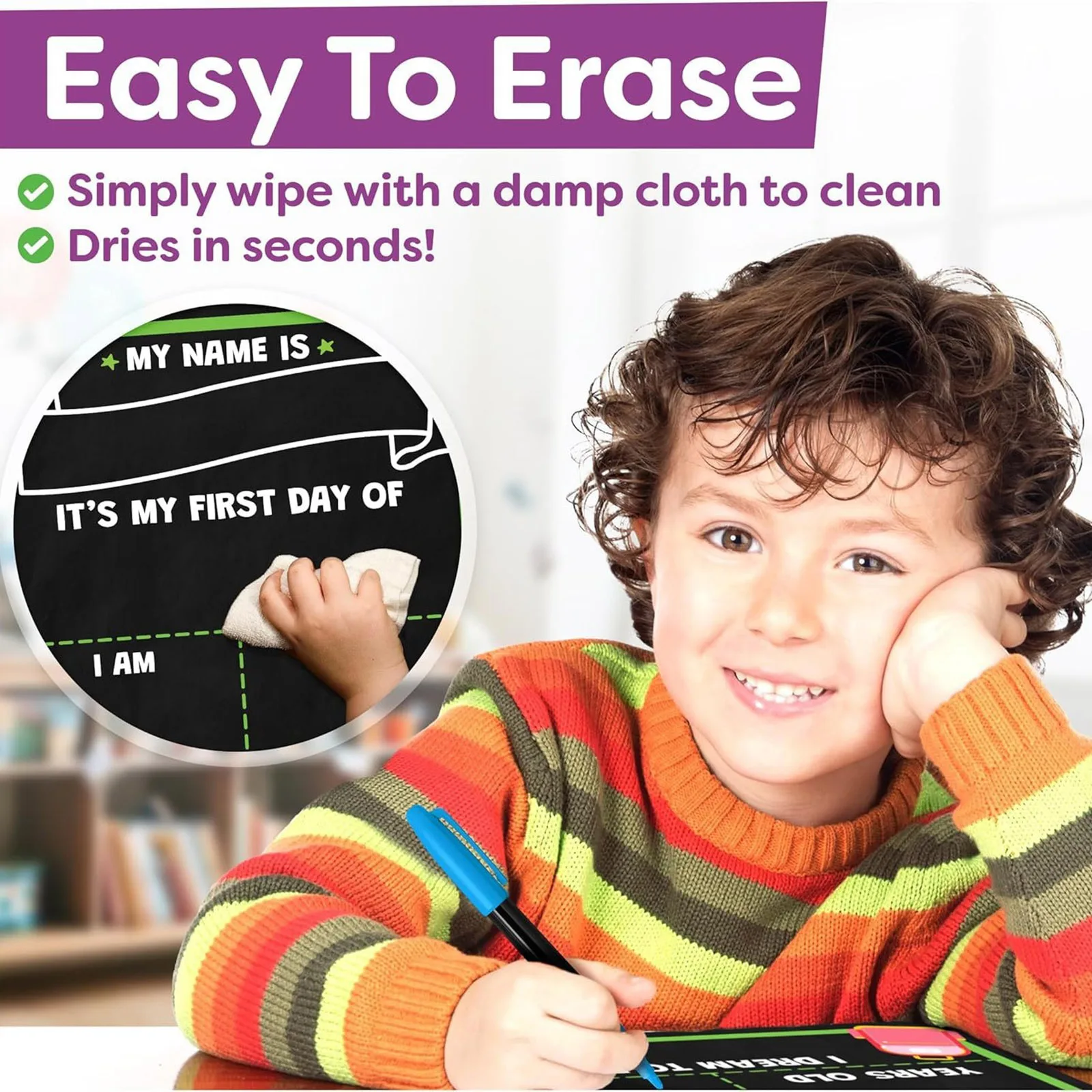 

Доска «Снова в школу», студенческая двусторонняя доска, подвесные аксессуары, ручные доски с цветным принтом, легко стираемая доска