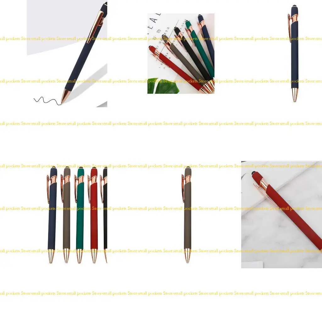 

R1WD Metal Retractable Ballpoint Pen 0.7mm for Office Hotel Wedding Guest Sign In Pen