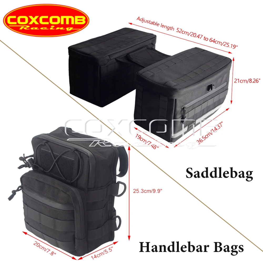 Motorcycle Handlebar Bags & Essential Saddlebag Side Travel Pack Storage Tool Bags For Harley Softail Dyna Super Glide Sportster