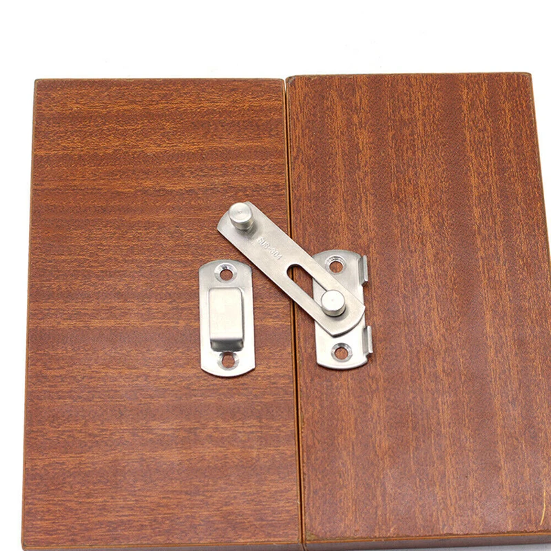 الفولاذ المقاوم للصدأ انزلاق الباب بوابة الترباس مزلاج قفص الحيوانات الأليفة قفل أمان صغير + مسامير للأبواب/النوافذ/الخزائن/الأثاث