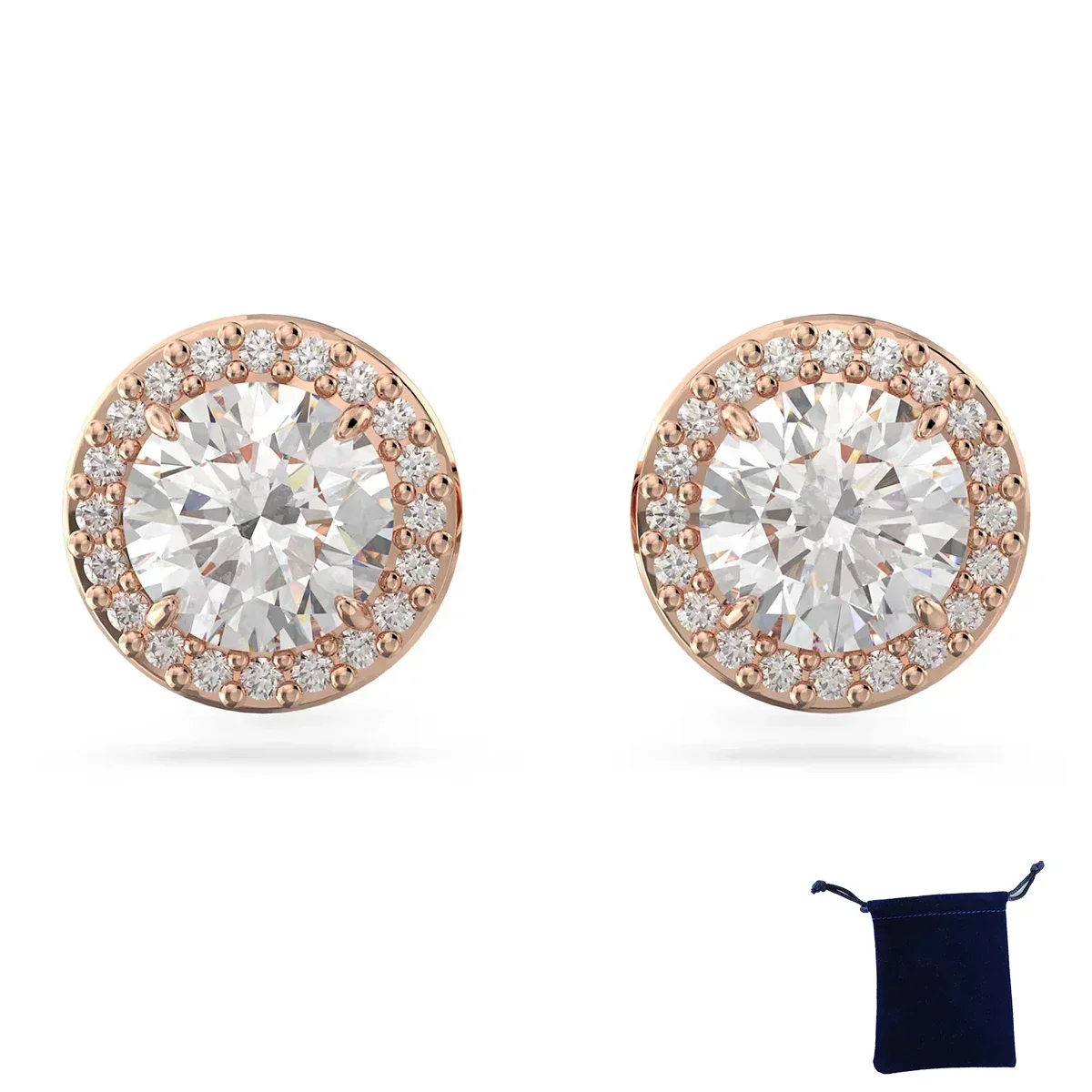 Hoge kwaliteit dames klassieke geluk diamant ronde kristallen ketting set S925 zilveren prachtige Una Angelic-serie sieradenset