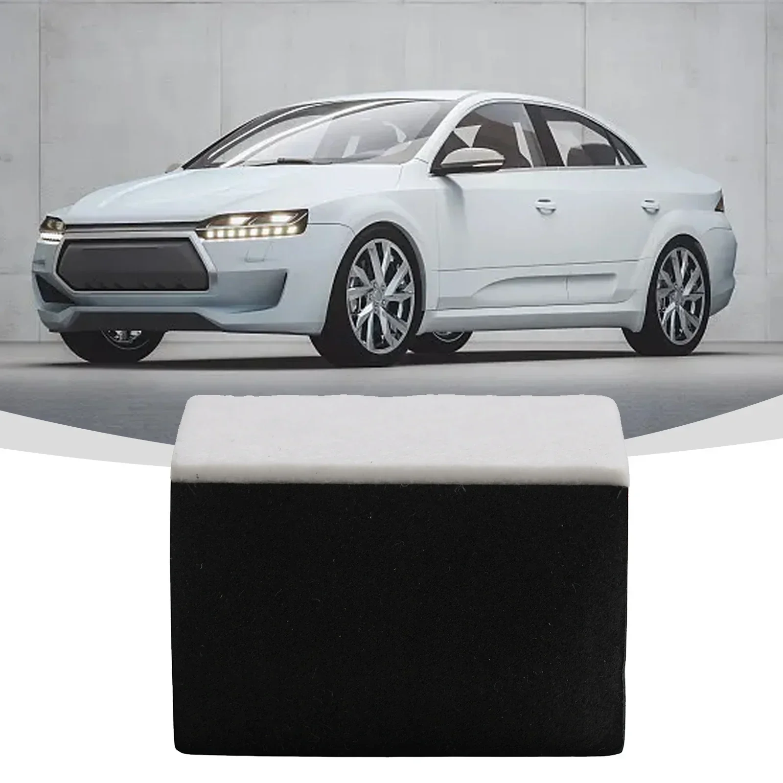 

Car Polishing Sponges Car Ceramic Coating Practical Rectangle Sponge+wool Felt White+ Black High-density Sponge