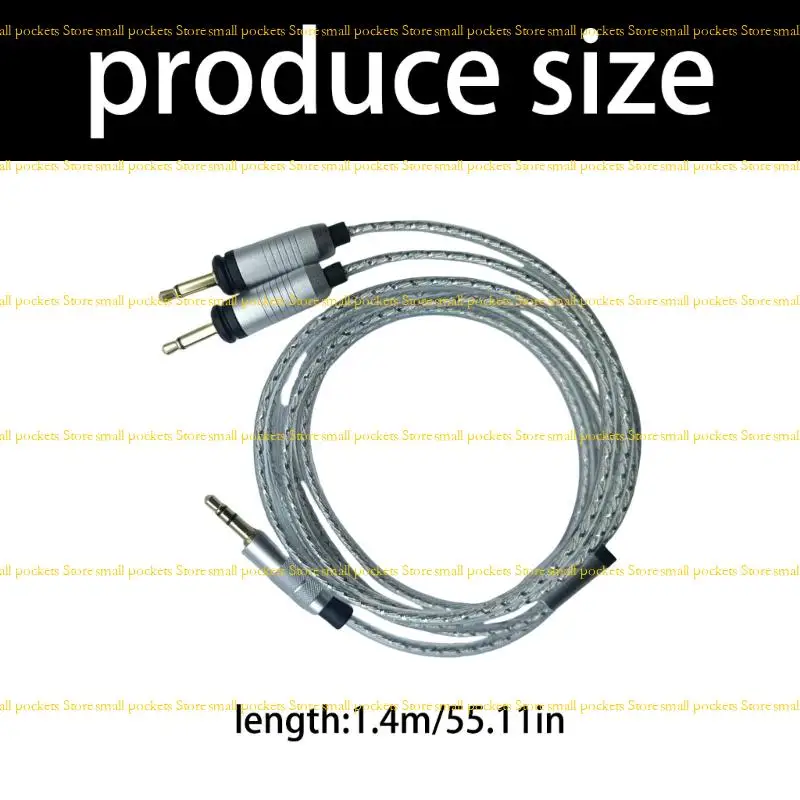 R1WD Kleine universelle 3,5 -mm -Kopfhörerersatzkabel mit Sauerstoff Easy Copper Cores Sound Accessoire für Focal Elegia