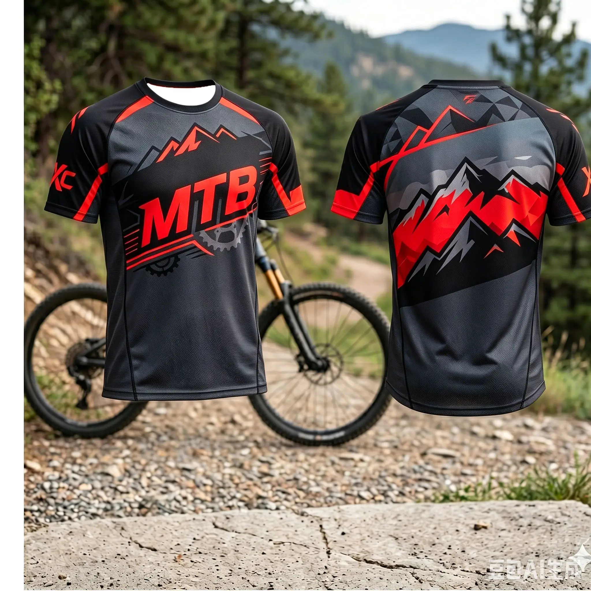 Mountain Biking Jerseys Men - ファミリーメンズ通気性MTBマウンテンエンデューロオフロードモトクロスバイクジャージサイクリングトップライディング速乾スポーツトップサイクリングトップ