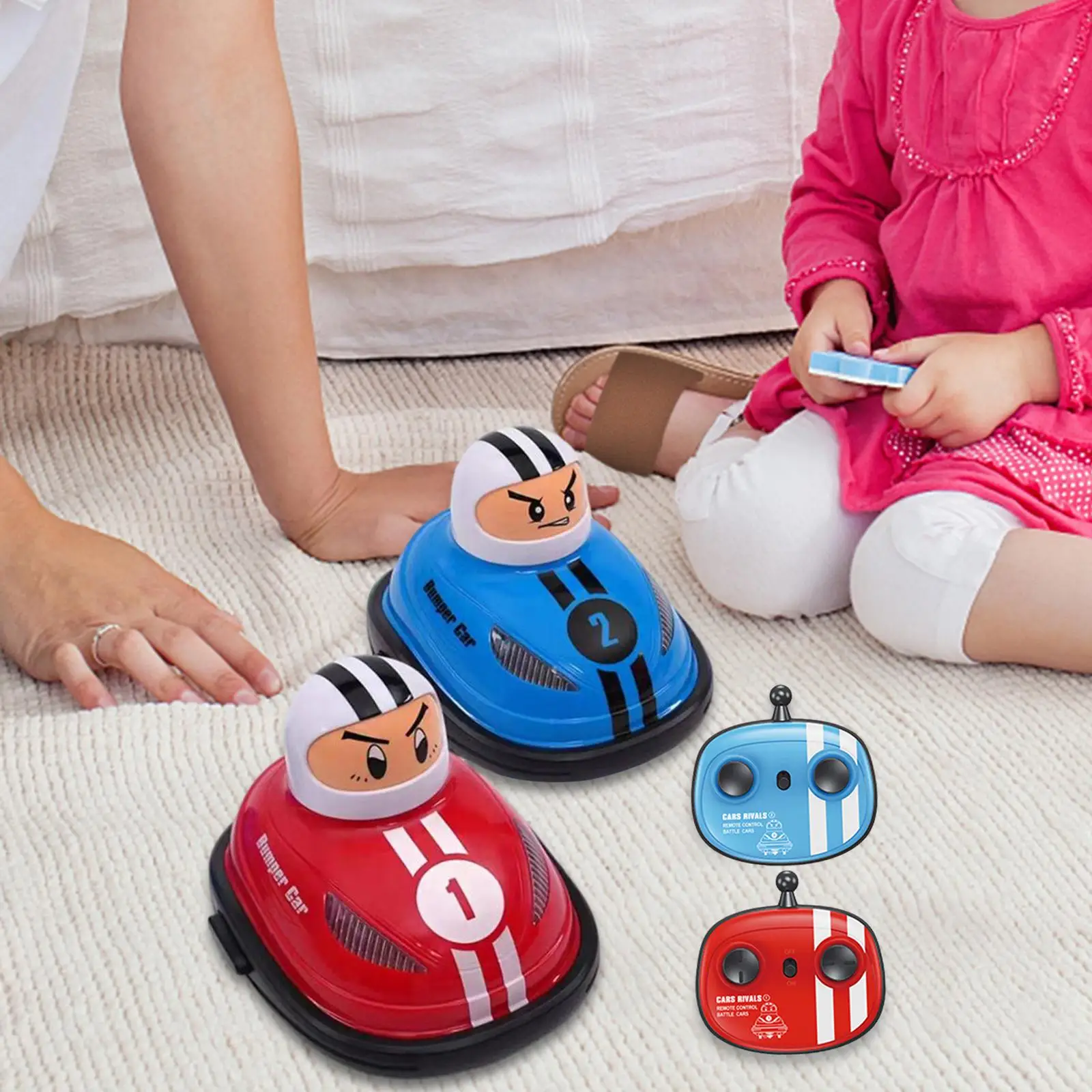 Kids RC Cartoon Cars Crash Ejection Light Mini Remote Controlled Ejector Vehicles for Children Teens Kids Ages 6 and up Birthday