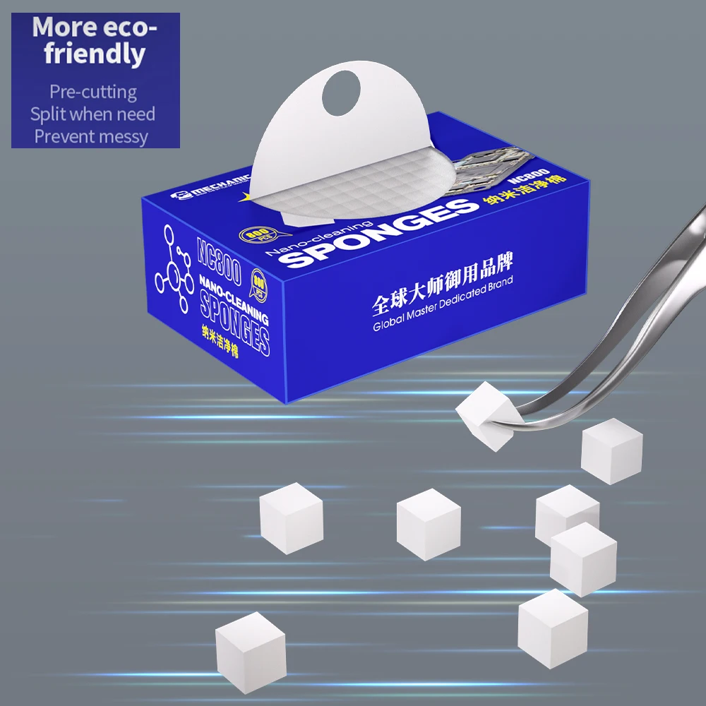 MECHANIC NC800 Nano-cleaning Sponges High density cotton No slagging for PCB Motherboard Back Cover Glass Camera Cleaning Tool view 5