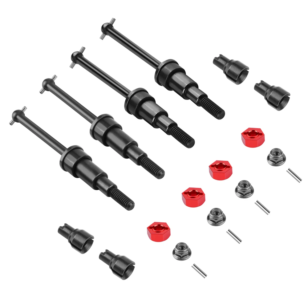 

ГЛОБОАК # Набор 45 стальных приводных валов CVD F&R для Arrma 1/16 Mojave GROM 4X4, обновление радиоуправляемого грузовика, замена ARA311227 ARA311229