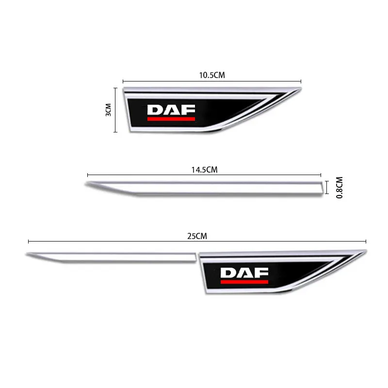 Car Door Side Fender Blade Logo Emblem Badge Decal Sticker For DAF Truck XF 105 106 CF85 360 460 MX11 EURO 6 Auto Accessorie view 5